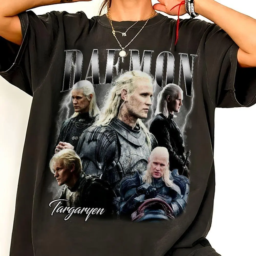 Comfort Colors Daemon Targaryen Dragon T-Shirt, Vintage Movie T-Shirt, Dragon Stone Shirt, Daemon Targaryen T-Shirt, Fantasy Movie Tee, Gift For Fans, Game Day Gift For Football Fans