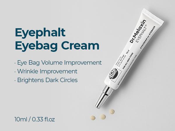 [Dr.Melaxin Official] Eyephalt Eye Cream | Eye Bag Remover Puffiness, Dark Circles, Wrinkles, Eye Skin Care EGF Anti-Aging, Niacinamide & Ceramide, 0.33 fl.oz