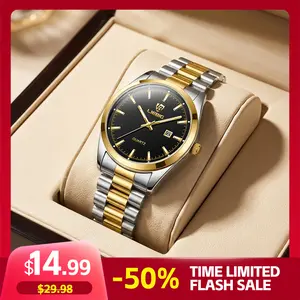 LIEBIG Luxury Two tone Women's Watch Stainless Steel Strap Butterfly Buckle 3ATM Waterproof Quartz Movement Elegant Fashion Watch Easy to Wear Practical New Year's Women's Watch Gift