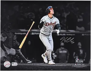 Kerry Carpenter Detroit Tigers Autographed 11" x 14" 2024 ALDS Game-Winning Home Run Spotlight Photograph - Fanatics Authentic Certified