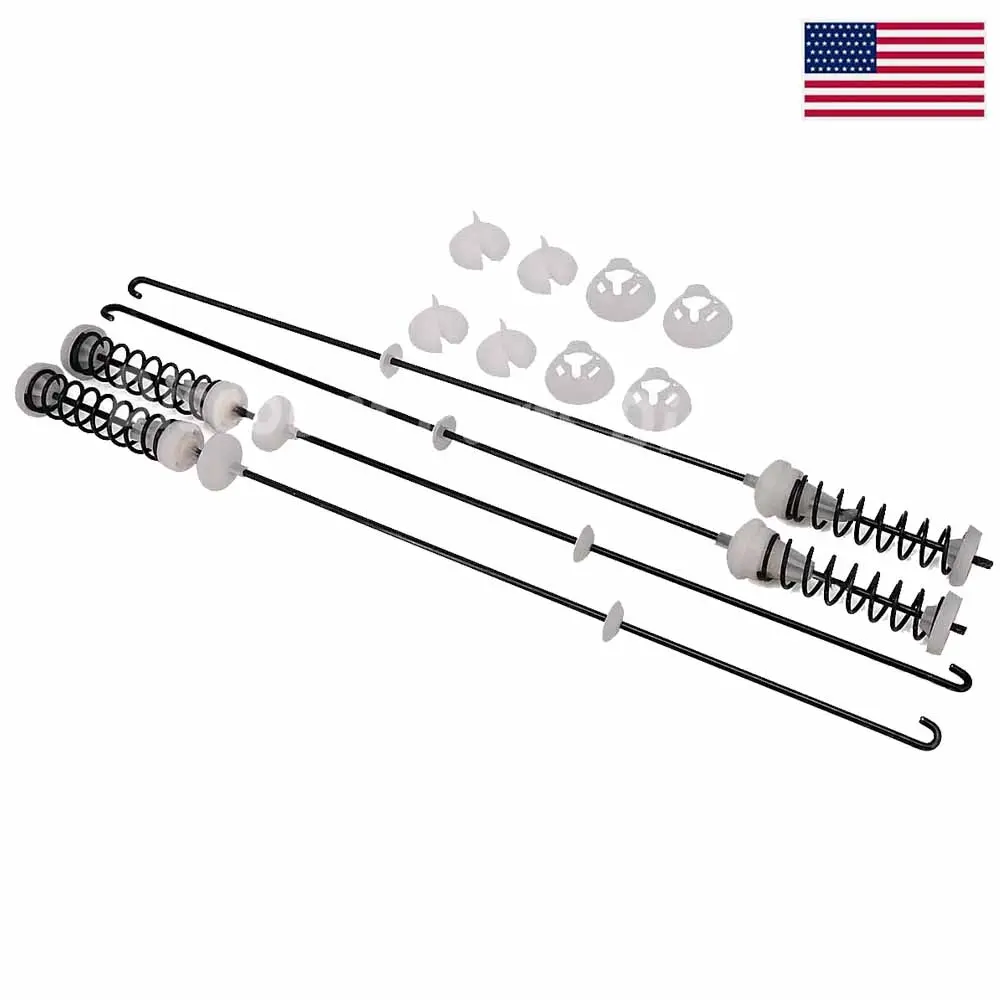 W10780048 Washing Machine Suspension Rods Kit 4 Pack, 23.6 Inch Washer Support Rods with Ball Cups, Replaces AP5971398 W10349193 Fit Whirlpool Kenmore Maytag Kitchenaid
