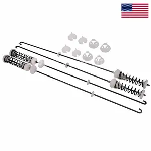 W10780048 Washing Machine Suspension Rods Kit 4 Pack, 23.6 Inch Washer Support Rods with Ball Cups, Replaces AP5971398 W10349193 Fit Whirlpool Kenmore Maytag Kitchenaid