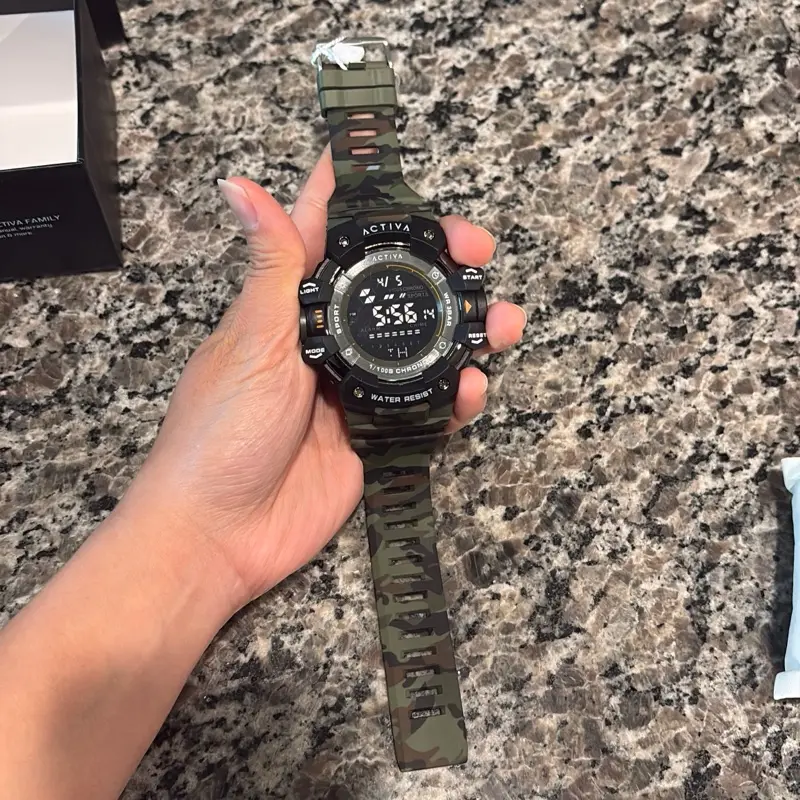 NWT activa x invicta digital mens watch 53mm green