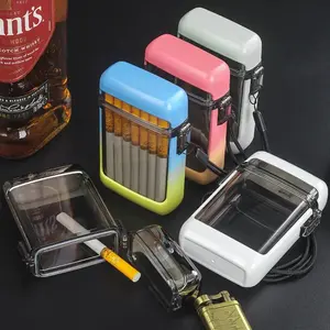 Transparent Plastic Hanging Cigarette Case, Thickened Sealed Waterproof Moisture-Proof Portable Outdoor Card Box, Lightweight Box, 1 Piece