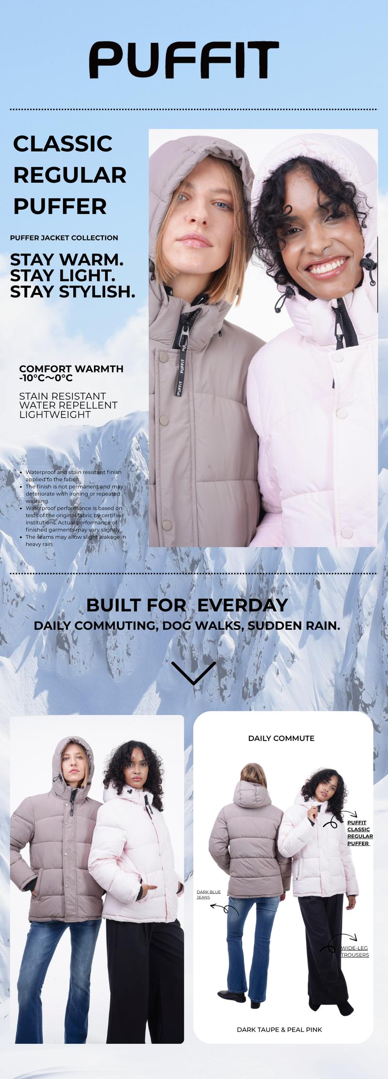 PUFFIT WarmCore Premium Detachable-Hood Puffer Jacket | Classic Lightweight Winter Coat, Windproof, Water-Repellent, Adjustable Drawstring Design PUFFIT WarmCore Premium Detachable-Hood Puffer Jacket | Classic Lightweight Winter Coat, Windproof, Water-Repellent, Adjustable Drawstring Design