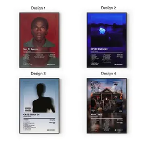 [Sale Up To 40%] [Unframe] Daniel. Album Posters, R&B Soul Music Wall Art, Moody Romantic Bedroom Aesthetic Decor, Modern Album Cover Artwork, Gift for Fans