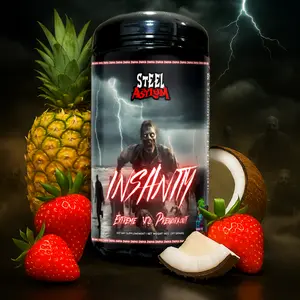 Steel Asylum "Insanity V2" Extreme Pre-Workout (MIAMI VICE) Supplement Healthcare Dietary