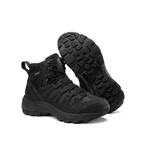 Men’s waterproof hiking boots, casual lightweight outdoor military boots, tactical work boots, fashionable shoes for outdoor activities