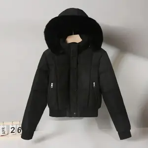 2026 Winter Women's Short Parker Coat Cotton Fleece Bread CoatRAIMENTRY