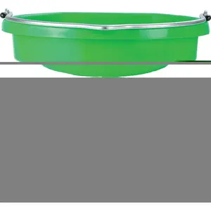 Little Giant Compact 20 qt. Plastic Flat-Back Wall Bucket, Lime Green