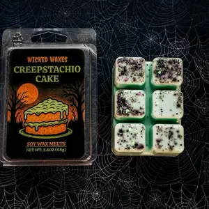 Creepstachio Cake Soy Wax Melts | Pistachio Almond, Cinnamon Honey Scent