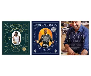 Celebrity Chef Cookbook Collection - 3-Book Bundle with Snoop Dogg & Tucci - Hardcover
