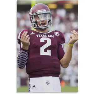 Johnny Manziel Classical Pose Poster Canvas Wall Art Prints Poster Gifts Photo Picture Painting Posters Room Decor Home Decorative