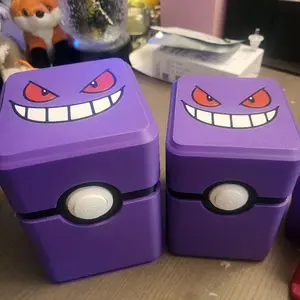 Gengar Card Box - Pokémon TCG Storage Box with Hinged Lid & Personalization