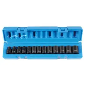 212 MAIN Impact Sockets Set - 3/8" Drive, 13-Piece Standard Metric Alloy Steel Sockets Set for Cycling, Outdoor Recreation Equipment