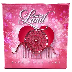 Lovers Land Couples Card Game - Date Night Game with 60 Cards for Interactive Fun & Relationship Skill Testing United States Edition