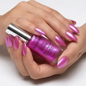 ELL LOUREL 10ml Pearl Rose Nail Polish with Keratin and Vitamins: Quick-drying and long-lasting, brightens fair skin, alcohol-free formula—a must-have for spring and summer nail looks.