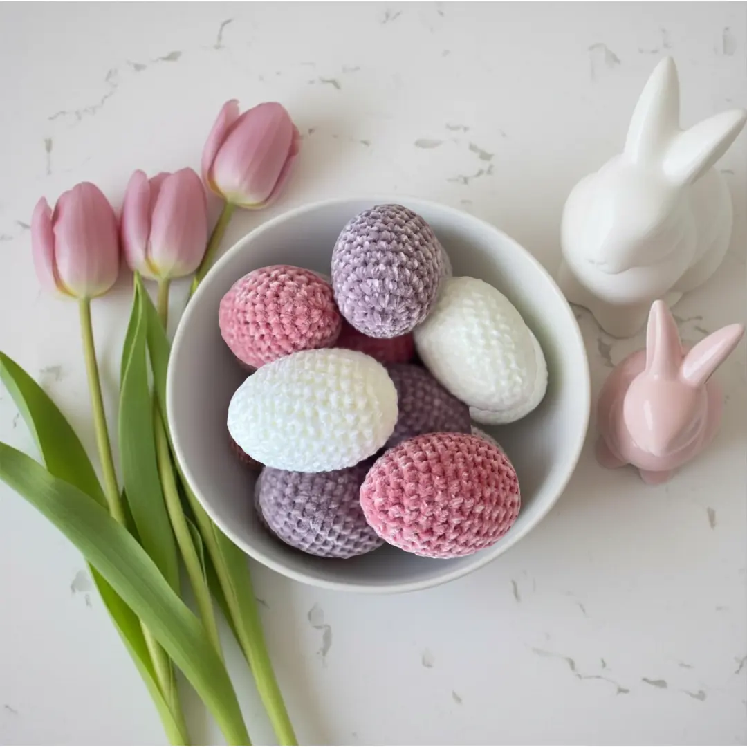 Set/3 Crocheted Easter Eggs