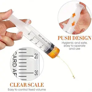 Birds Feeding Syringe 3pcs Feeding Tubes for Birds Parrot Hand Feeding Syringe with 5pcs Curved Gavage Tubes, Without Battery