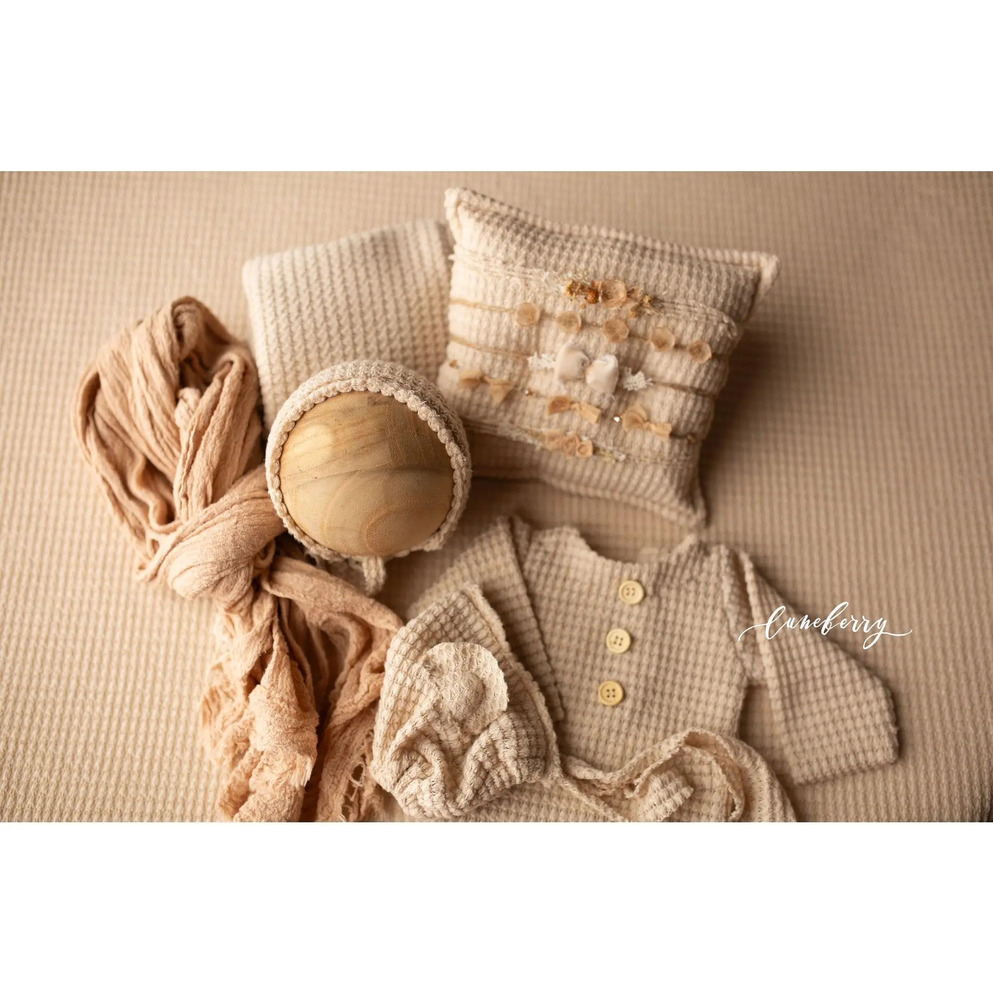 TAN WAFFLE Fabric