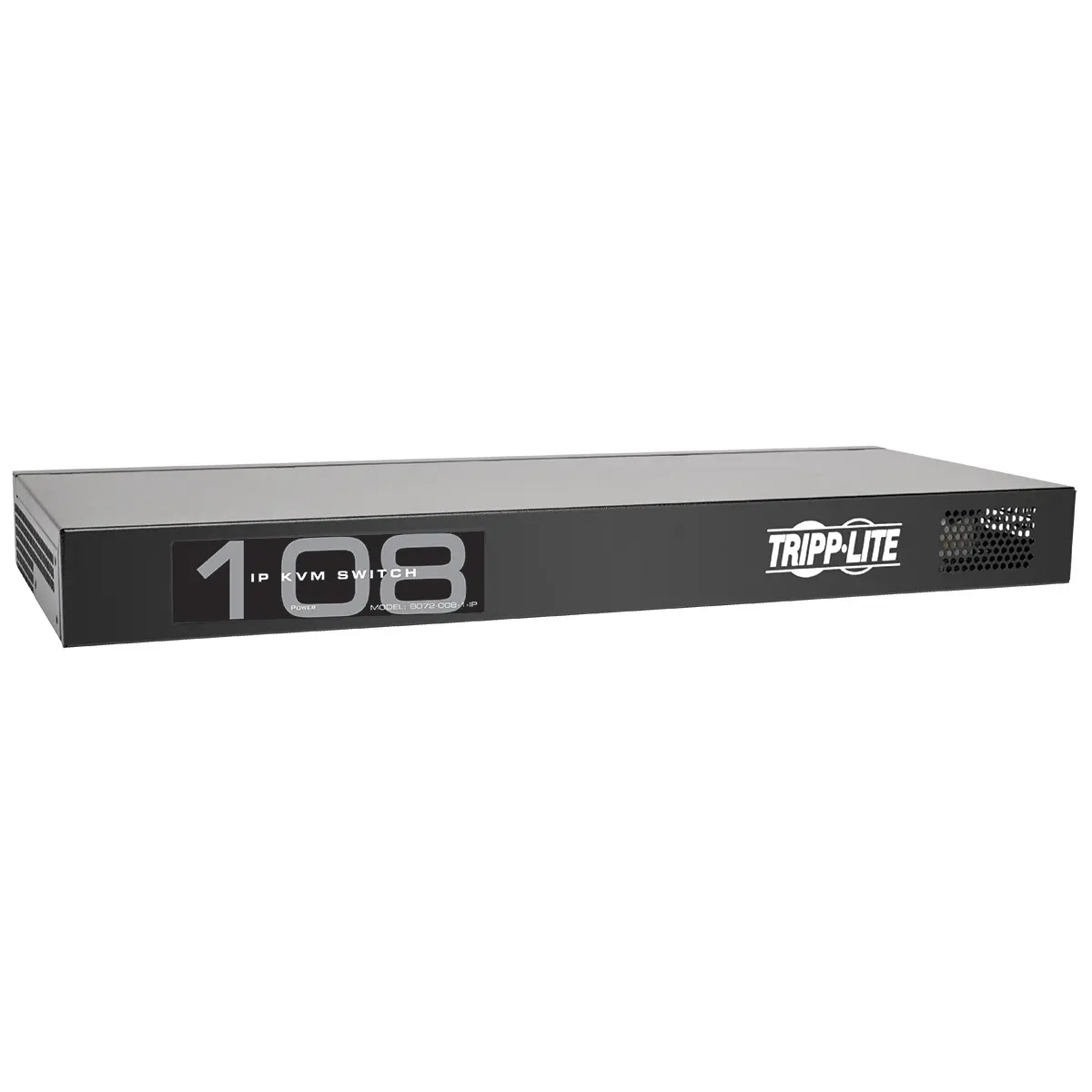 Tripp Lite TRL-B072-0081IP 8-Port Compact Rackmount Cat5 IP KVM Switch - 1-1 User, Dual Auth, Remote Ctrl, Steel Housing, Power Cord, Rack Mount, 1+1 User Netcommander
