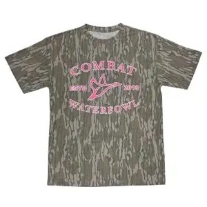 Mossy Oak Camo Pink Combat Logo SS 3D Shirt, Hunting 3D Tee, T shirt 3D Camo, Style T Shirt 3D Camo, Camo Shirt 3D, Gift For Him, Gift For Dad