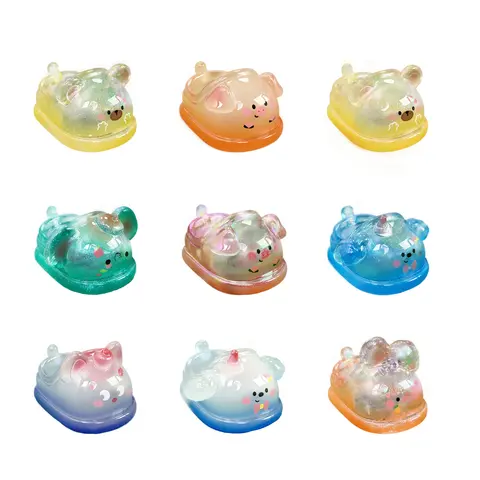 400% Sweet Dreams Doll Footwear - Casual Transparent Jelly Glow Shine Shoes, Smooth No Burrs, Exquisite Details, Precise Fit for Collectible Plush Figurines, Gradient Glitter Photo Props, Valentine's Day Gift for Girls