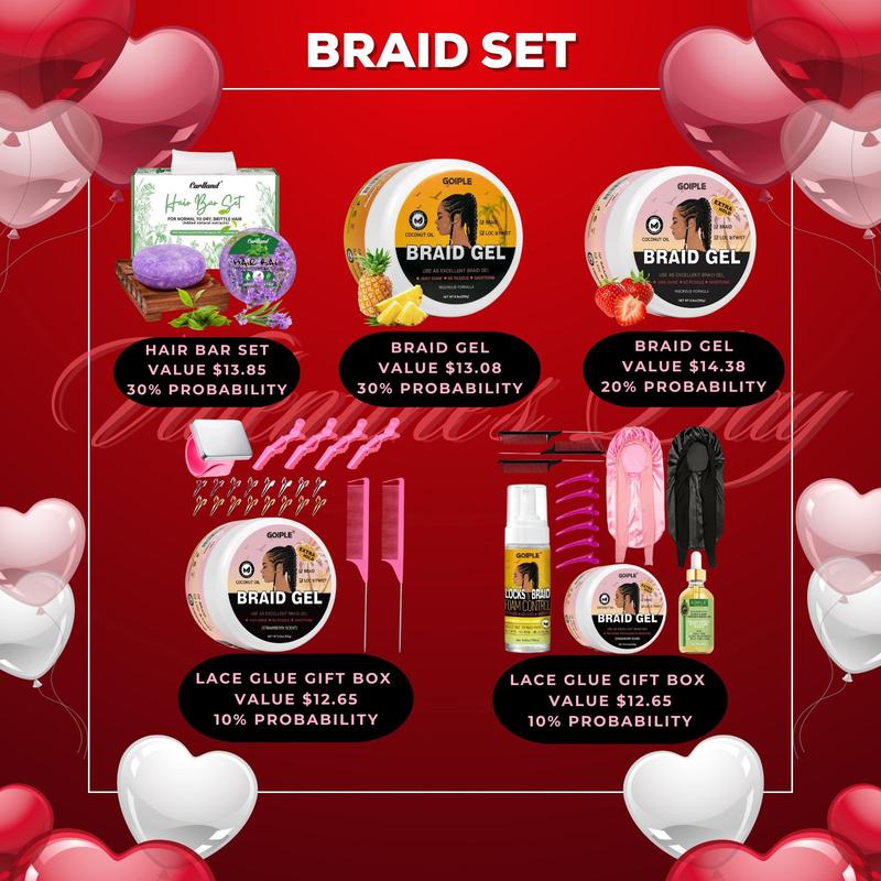 【Valentine’s Day Gift Box】Mystery Hair Care Set for Birthday & Friendship Gifts, Limited-Time Offer,Exchange GirlFriend & BoyFriend Gift,Hair Care Set
