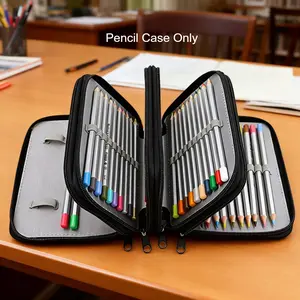 Super Large Capacity Pencil Case 72 Slots, Coloured Pencils Holder, Student Stationary Case, Extra Large Pen Storage Bag for Pencils, Coloured Pencils, Markers Pen, Ballpoint Pen