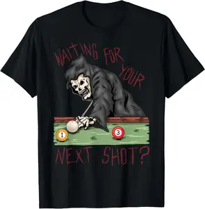 100% cotton Unisex Fun Pool Billiards T-Shirt