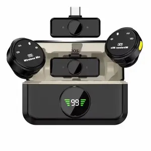 Mini Mic Pro for Vlogging: Wireless Clip Mic with AI Noise Reduction, Magnetic Attachment, Hi-Fi Recording for Content Creators - iPhone/Android Lavalier Microphone