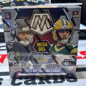 Panini 2024 Mosaic Hobby Mega Box Camo Red 13 Parallels Exclusive Camo 7 Cards per Pack 6 Packs per Box NFL Trading Cards