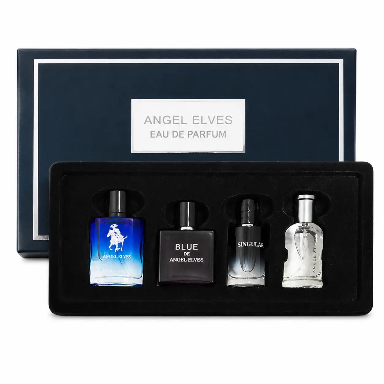 Men's Perfume Gift Set 4PCS 30ml Eau De Parfum Spray, Long Lasting Fresh Woody Citrus Spicy Fragrance Collection, Mini Travel Size Cologne Kit, Luxury Gift Box Set For Him, Perfect For Daily Wear, Date Night, Business, Party, Anniversary & Holiday Gift