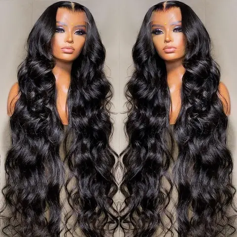 Bling Hair Female 12inch Full Wig, 13x4/13x6 HD Transparent Lace Front, 180 Full Density Body Wave, Pre-Plucked Hairline, Remy Black Human Hair Wigs