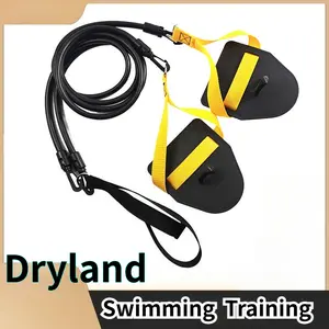 Dryland swimming training Land swimming training puller resistance rope pull belt fitness elastic belt pull rope arm strength trainer