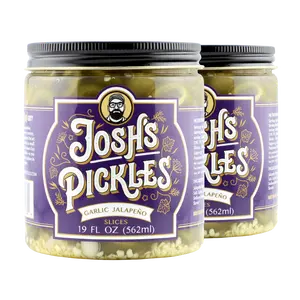 2 Pack - Garlic Jalapeno Slices (Pickled Jalapenos)
