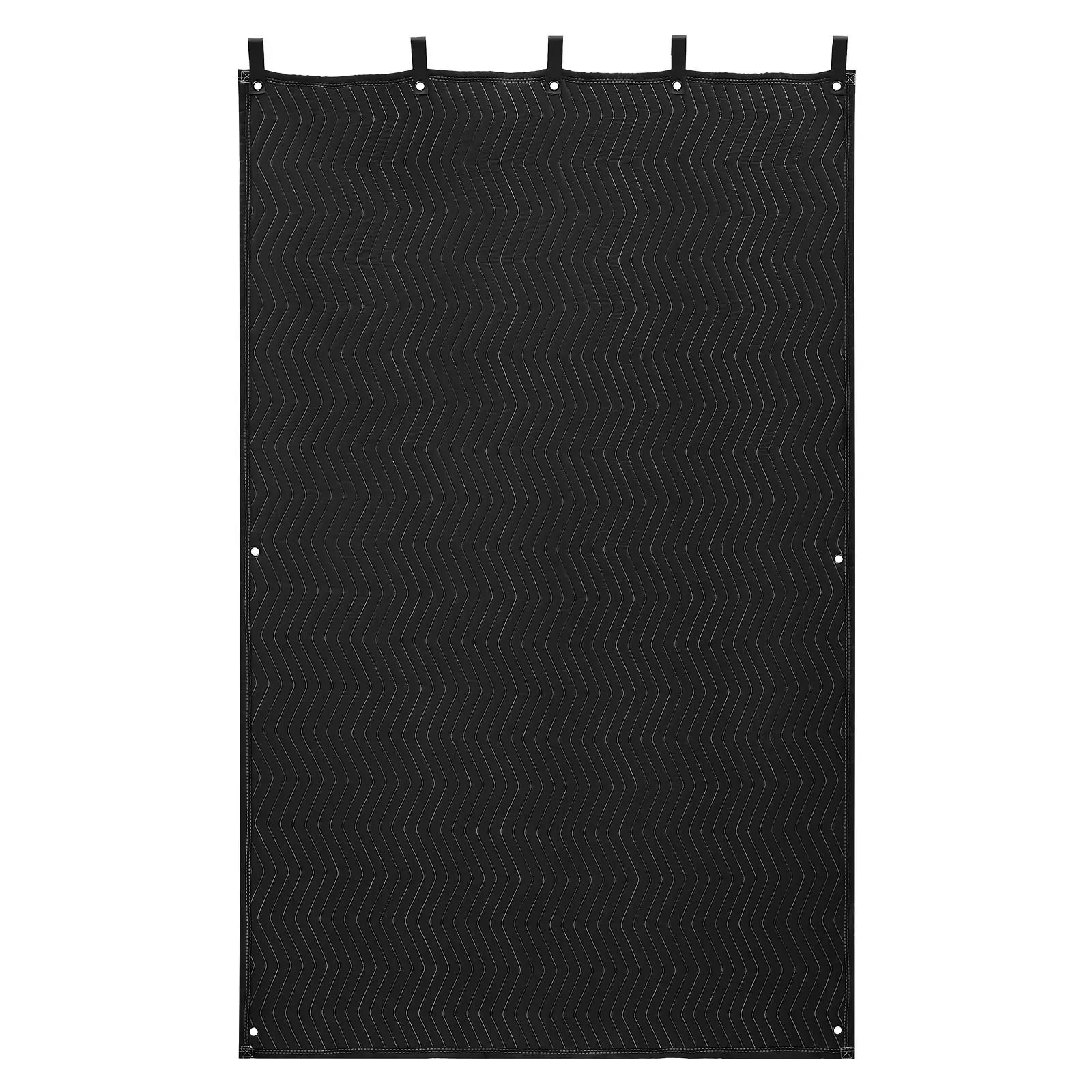 VEVOR Sound Dampening Blankets, Soundproof Curtains with 80x 48 in, Soundproof Blanket with Grommets, Studio Grommeted Blanket, for Window, Door, Light Blocker, Music Recording, Black
