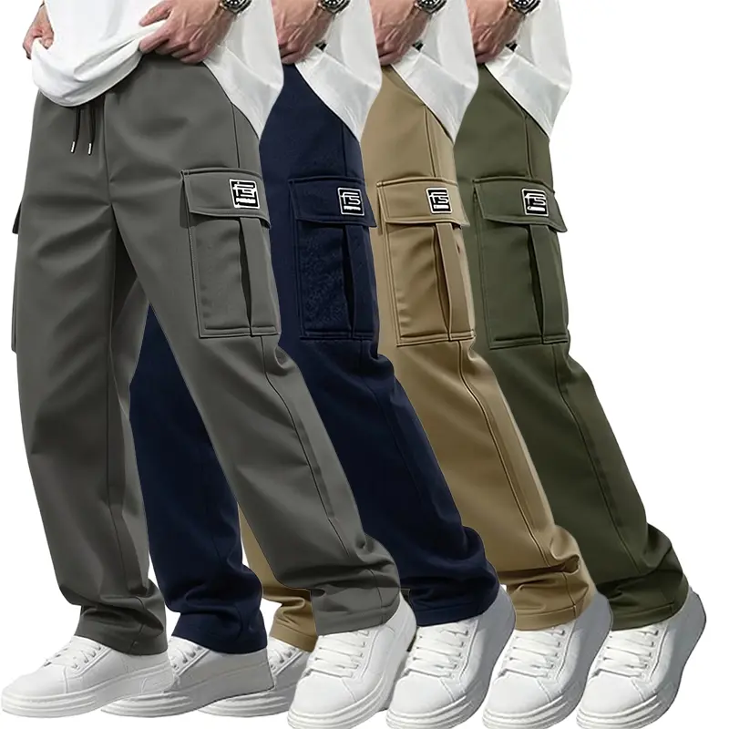 Dark gray + dark blue + khaki + army green