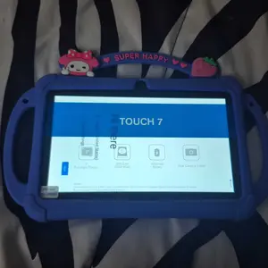 [TikTokShopSpringGlowUp] PRITOM Kids Tablet 7 inch Bluetooth WiFi HDScreen with Protective Case Parental Control System Dual Cameras Pre Installed Educational Apps Ideal Learning Tablet for Boys and Girls Pink Blue Best Gift For Kids