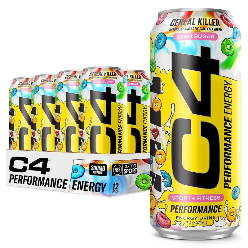 C4 Energy® Cereal Killer – Zero Sugar Performance Energy Drink (200mg Caffeine)