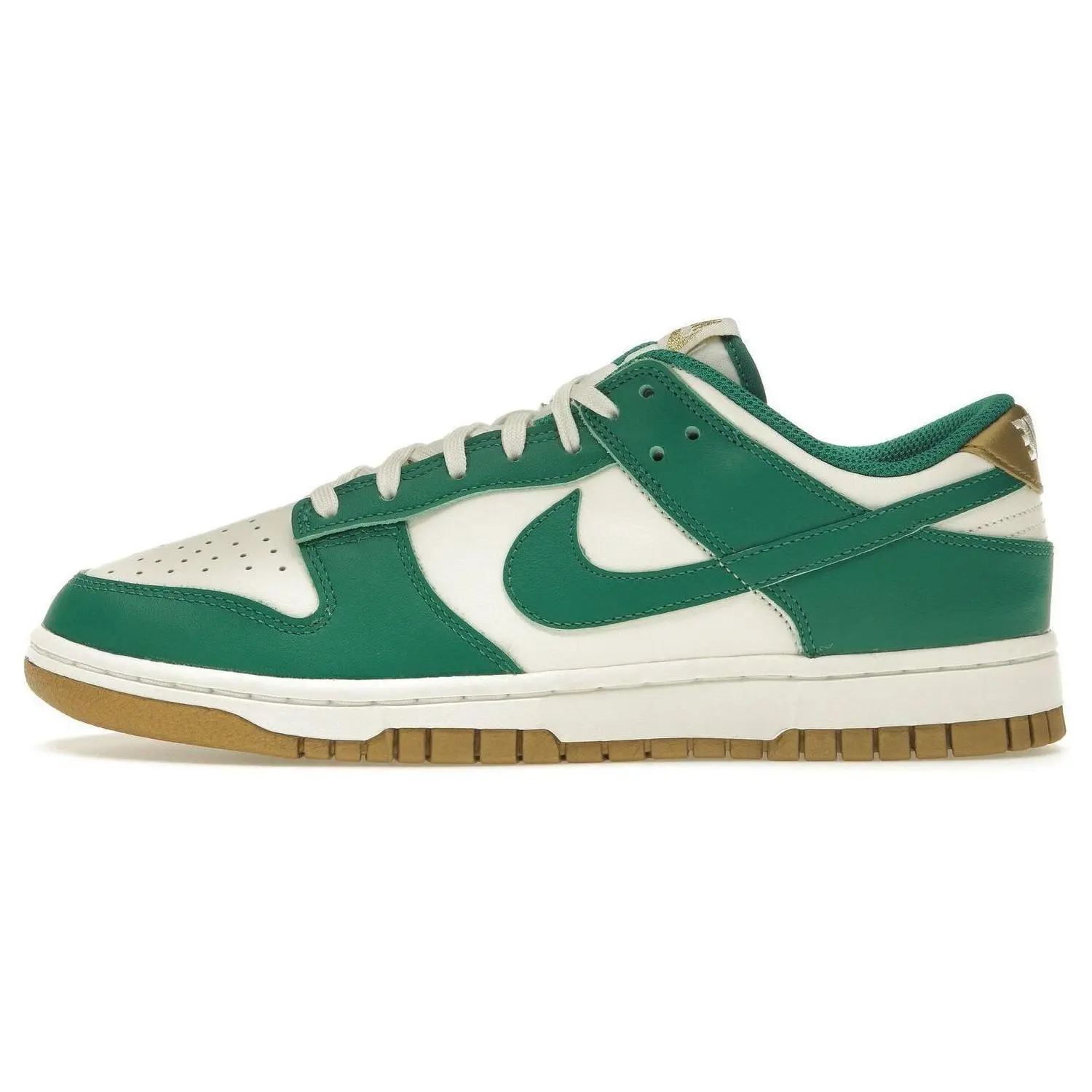 Women's Nike Dunk Low 'Malachite Metallic Gold' Footwear - Low Top Sneaker, Regular Fit, Metallic Accents, Round Toe, No Heel, Laces, Casual Walking Shoes, All Seasons, Style FB7173-131