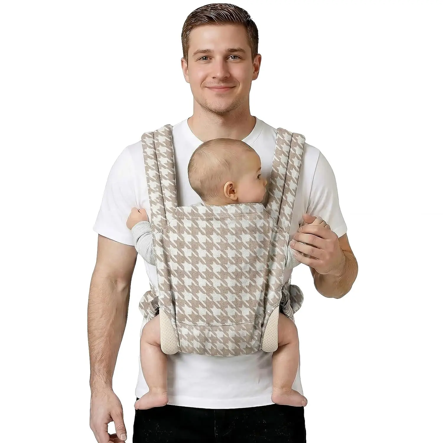 Brown Houndstooth Print