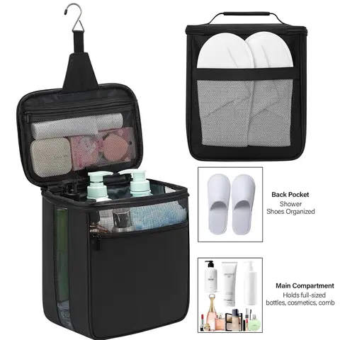 Mesh Shower Caddy Bag Portable Organized for College Dorm Room Essentials, Hanging Organizer Basket, Quick Dry Tote Bag for Camping, Bathroom, Beach, Travel, Multifunctional Lightweight Toiletry Bag Travel Toiletries
