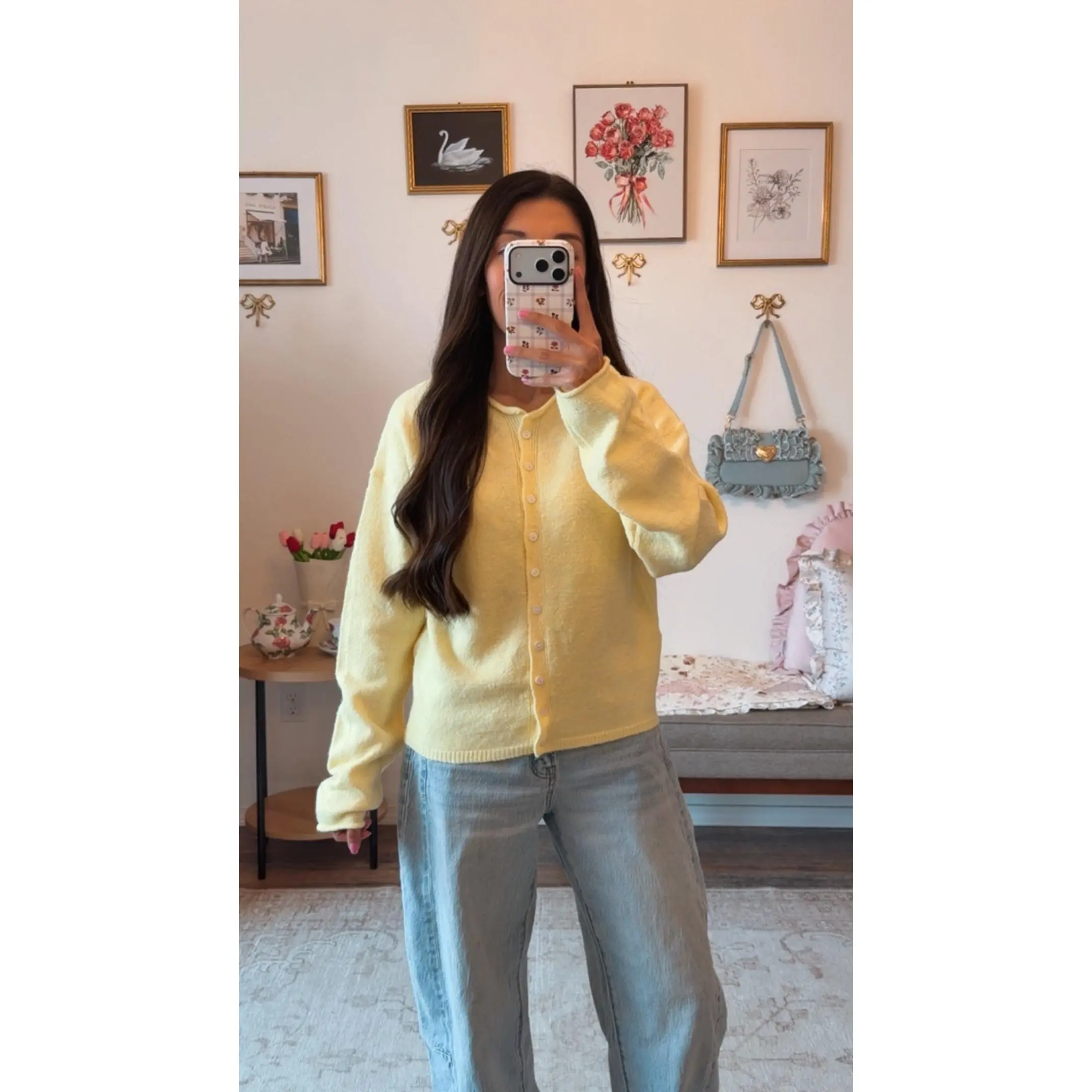 Women's Evermore Knitwear Cardigan, Butter Yellow, Polyester-Spandex-Nylon Fabric, Tops
