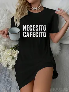 NECESITO CAFECITO Funny Spanish Coffee Saying | Latino Humor Dress