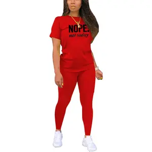 Biker Short Sets Women 2 Piece Outfits Summer Short Sleeve Jogger TracksuitGift
