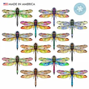 Dragonfly Bird Strike Prevention Window Decals - 12 Piece Set