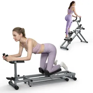 【SAVEYOUR】3 IN 1 Adjustable Back Stretcher & Core Trainer Machine, Spinal Decompression Stretcher for Lower Back Pain Relief, Full-Body Home Gym Workout with Waist Trimmer & Stepper Function