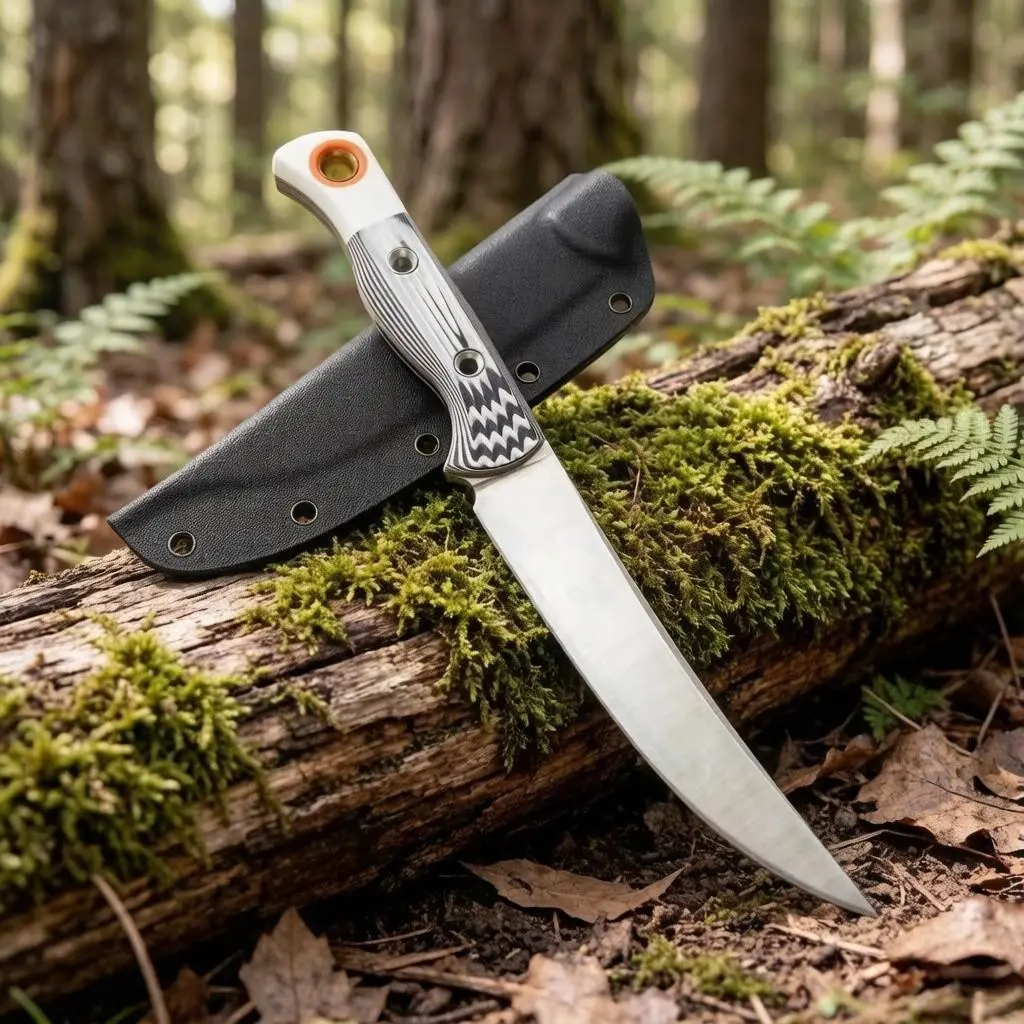 15500 Fixed-blade knife, Straight Knife, Ideal for Camping, Hiking, Daily Use, Kitchen Tool, High Hardness Blade, Men's Gift, Camping Knives