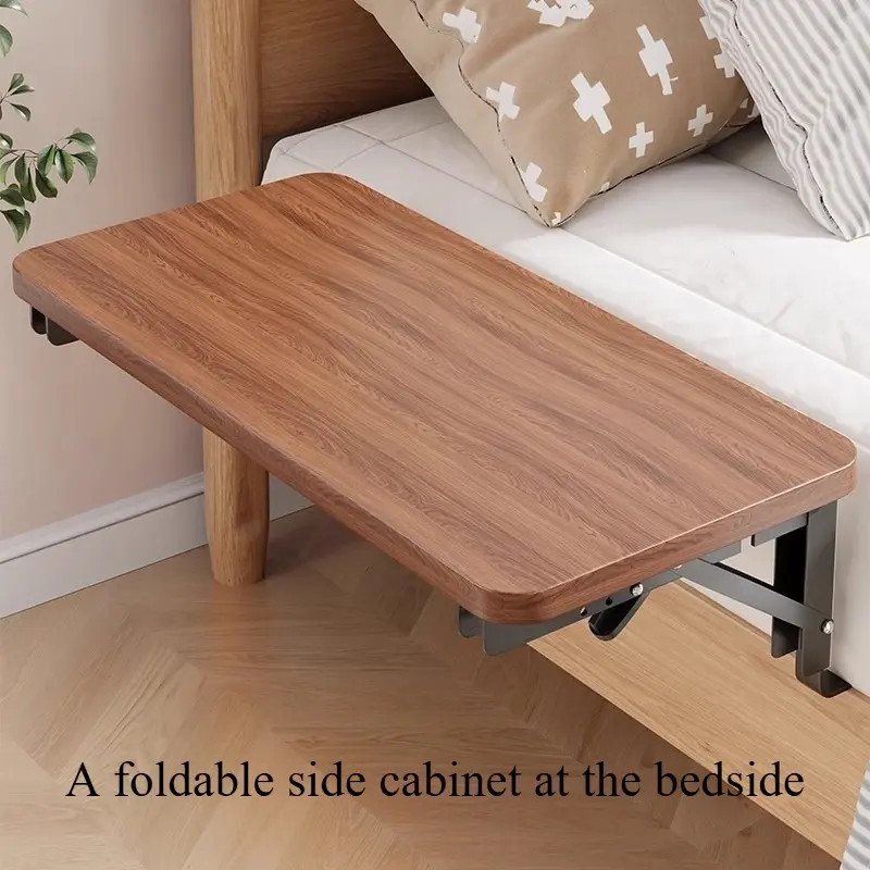 Foldable Minimalist Nightstand, Space Saving Side Storage Cabinet, Perfect for Bedroom and Rental House, Compact Sturdy Side Table, Multifunctional Bedside Storage Rack for Small Apartment, Modern Bedside Table, Bed Side Tables